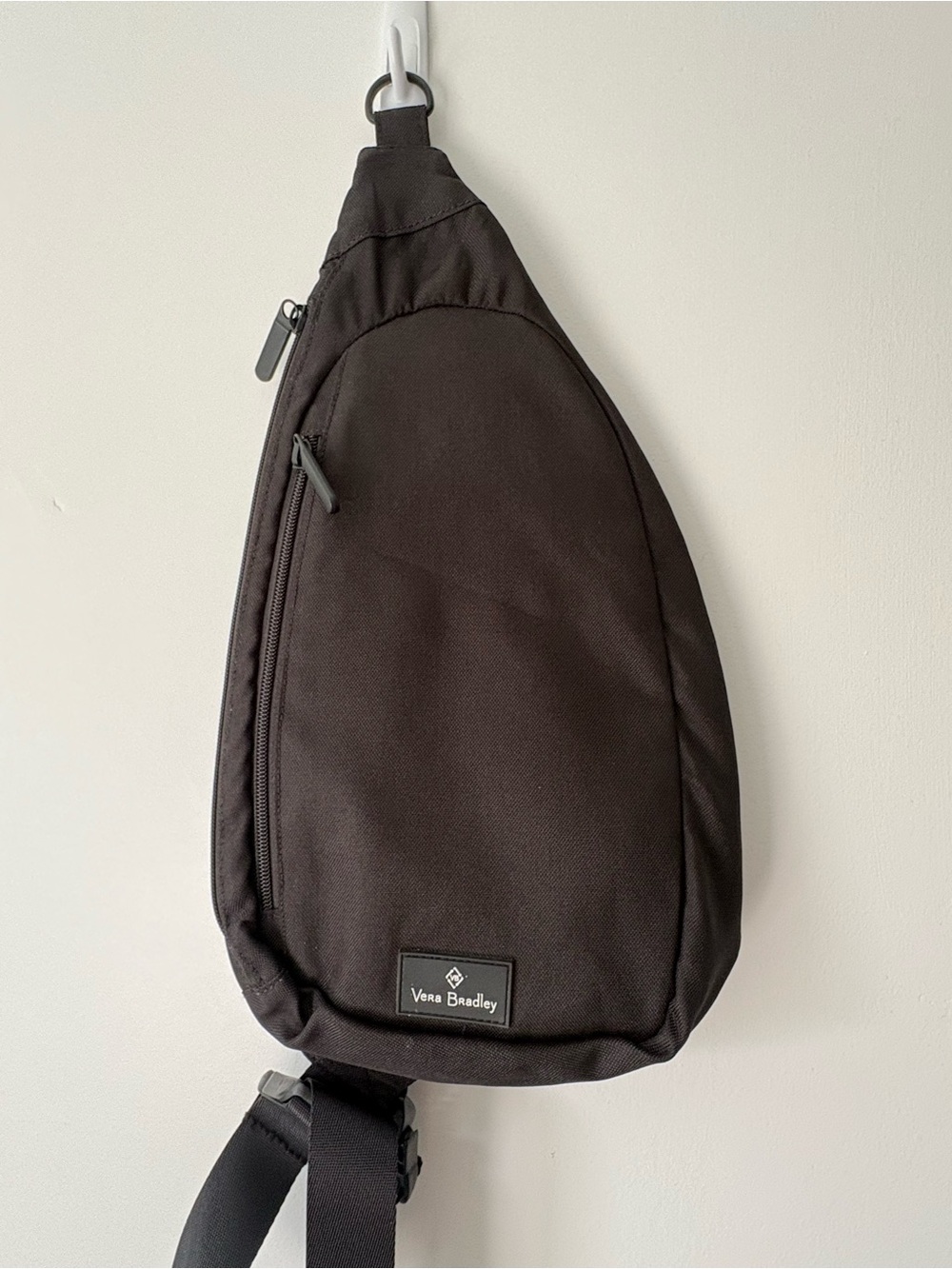 Vera Bradley Black Nylon Crossbody Sling Bag